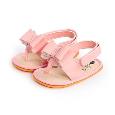 Solid Butterfly Baby Sandals Pink 3 