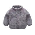 Zipper Wool Toddler Jacket Gray 3T 