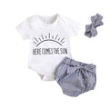 Here Comes The Sun Striped Baby Set