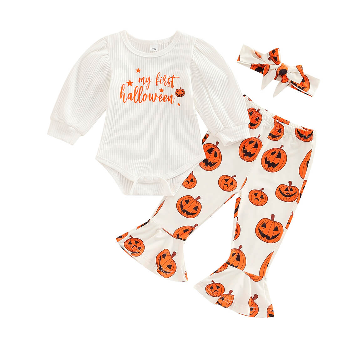 Baby Girl My First Halloween Flared 3-Piece Outfit Set – The Trendy ...
