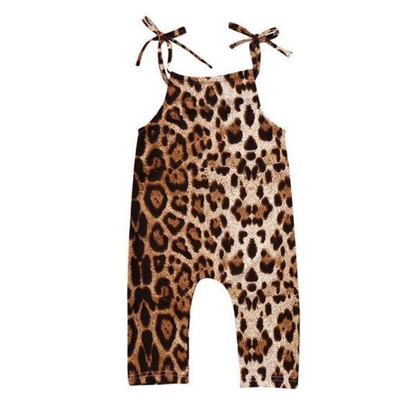 Leopard cheap jumpsuit baby