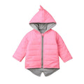 Pink Dino Zipper Toddler Jacket