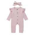 Flutter Button Baby Jumpsuit Pink 12-18 M 