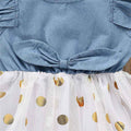Denim Polka Dot Dress - The Trendy Toddlers