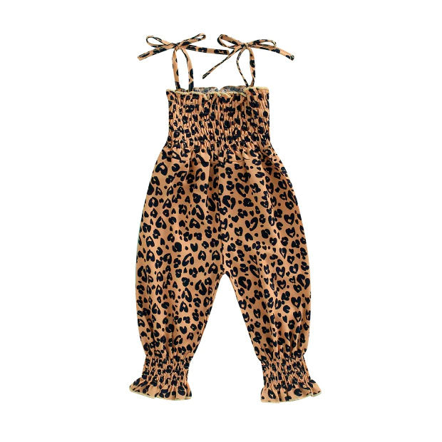 Leopard Hearts Toddler Jumpsuit   
