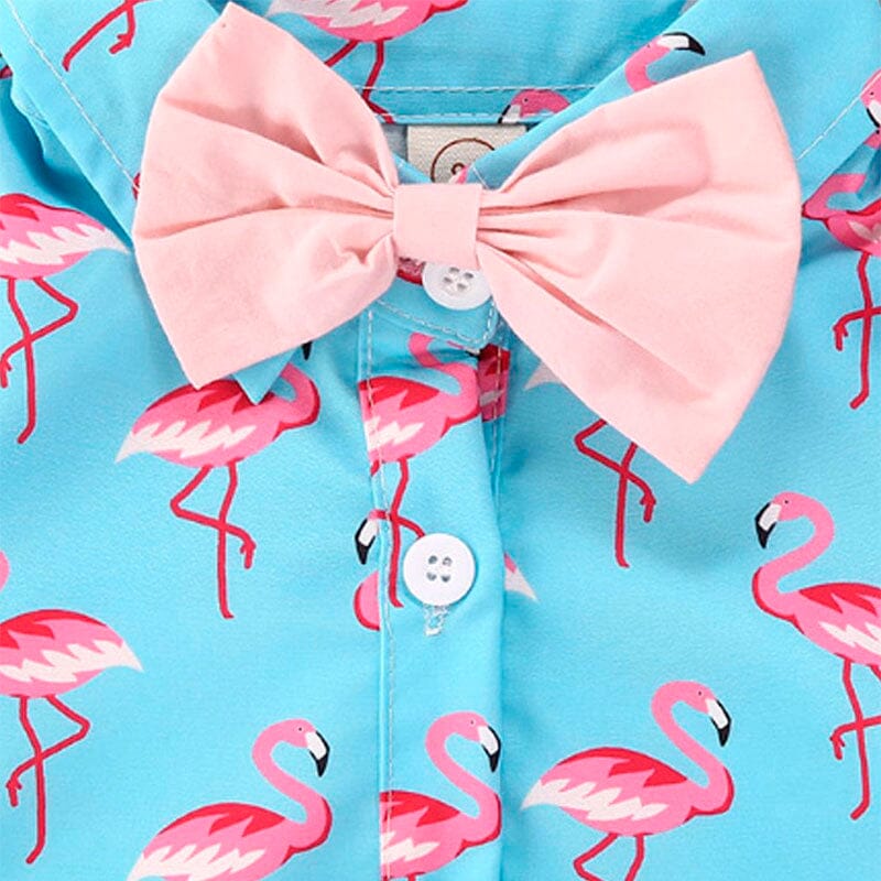Flamingo Gentleman Baby Romper   
