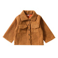 Double Sided Plaid Toddler Jacket Brown 9-12 M 