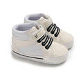 Lace Up High Top Baby Sneakers White 1 