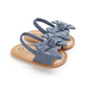 Solid Bowknot Baby Sandals