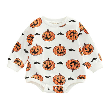Pumpkin Bat Baby Bodysuit