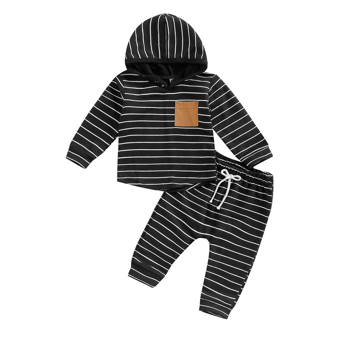 Striped Hoodie Toddler Set
