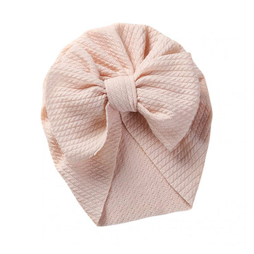 Solid Bow Head Wrap Beige  