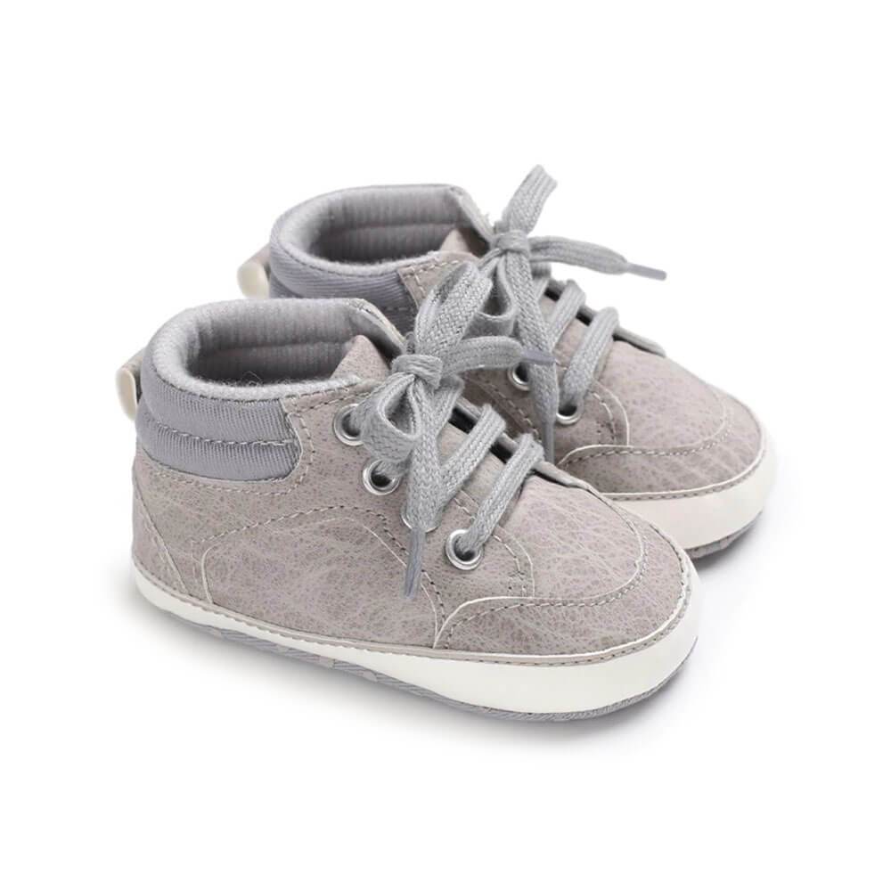 Unisex Baby Anti Slip Leather Lace Up Shoes – The Trendy Toddlers
