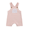 Rainbow Ribbed Baby Jumpsuit Beige Pink 12-18 M 