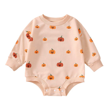 Long Sleeve Pumpkin Baby Bodysuit