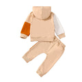 Tricolor Hooded Baby Set