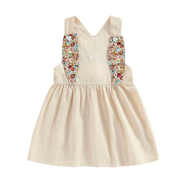 Floral Bunny Toddler Dress   