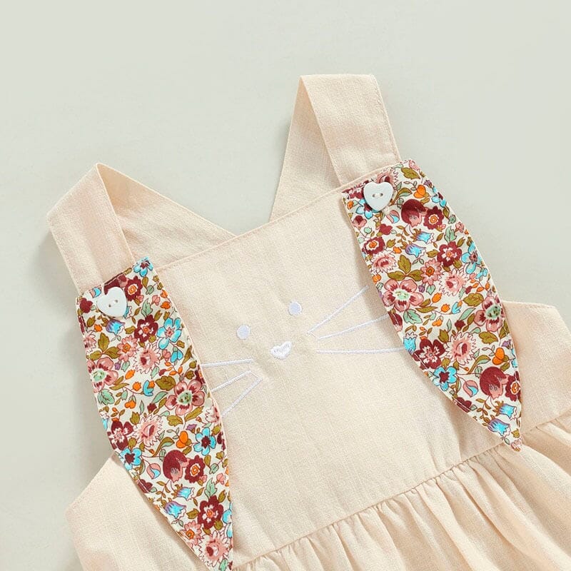 Floral Bunny Toddler Dress   