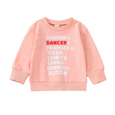 Pink Christmas Toddler Sweatshirt   