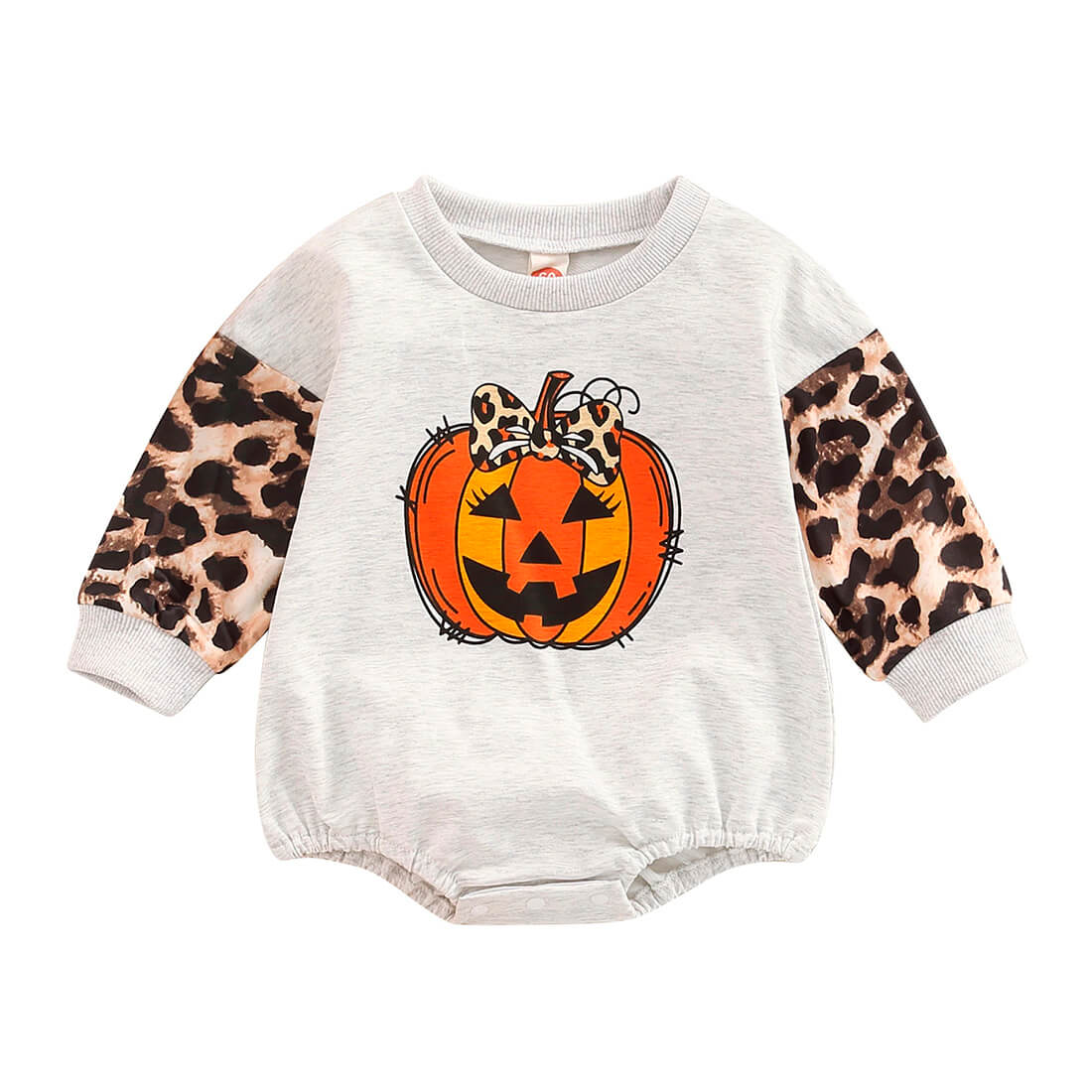 Leopard Pumpkin Baby Bodysuit