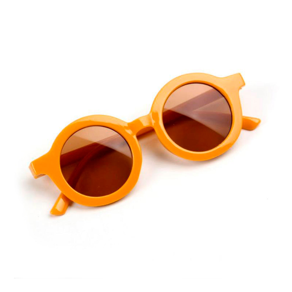 Solid Circle Sunglasses Orange  