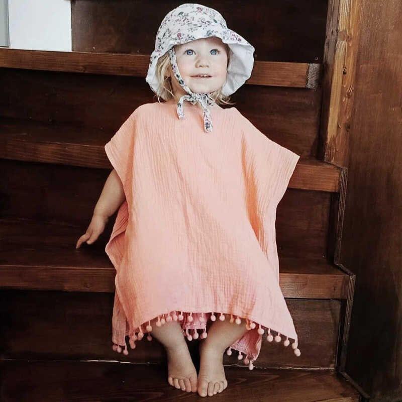 Solid Hooded Toddler Cover-Up   