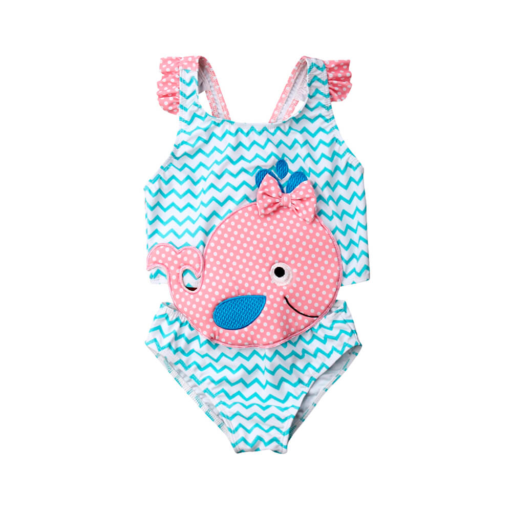 Cute Whale Toddler Swimsuit