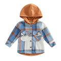 Plaid Hooded Toddler Shirt