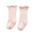 Solid Ruffled Socks Beige 0-12 M 