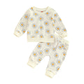 Daisies Sweatshirt Baby Set Beige 3-6 M 