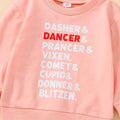 Pink Christmas Toddler Sweatshirt   