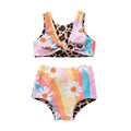 Daisy Rainbow Leopard Baby Swimsuit   