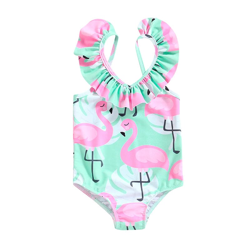 Flamingo Backless Toddler Swimsuit