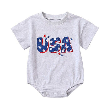 USA Short Sleeve Baby Bodysuit   