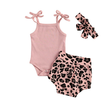 Leopard Shorts Sling Baby Set   
