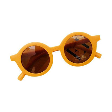 Solid Vintage Sunglasses Yellow  