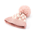Pink Plaid Knitted Hat