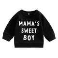 Mama's Sweet Boy Baby Sweatshirt Black 0-3 M 