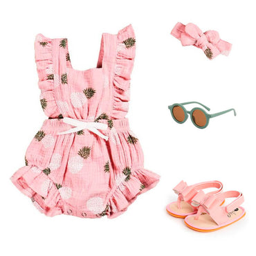 Pink Pineapple Baby Romper   