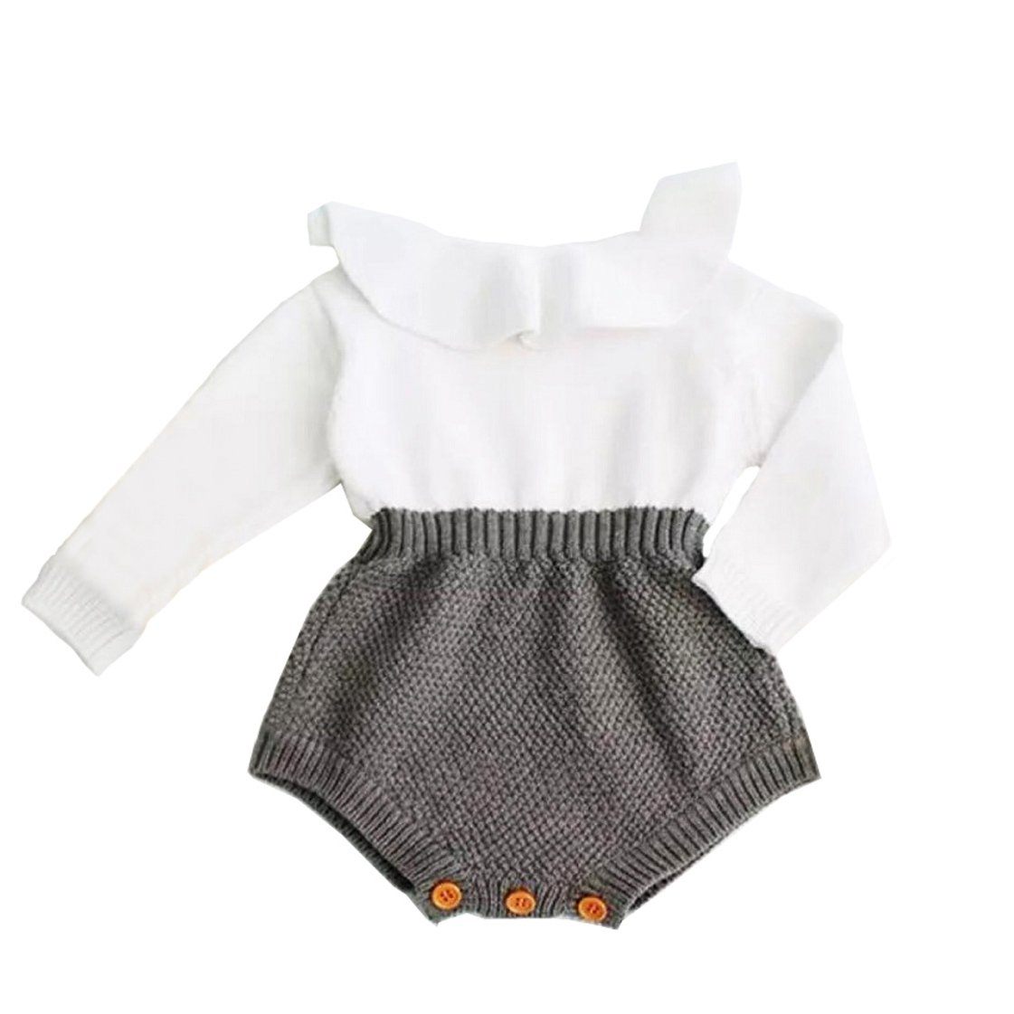 Knitted Sweater Baby Romper   