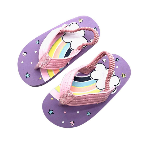 Rainbow Toddler Flip Flops   