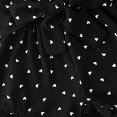 Black Hearts Toddler Romper   