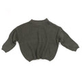 Solid Knitted Toddler Sweater Gray 4T 