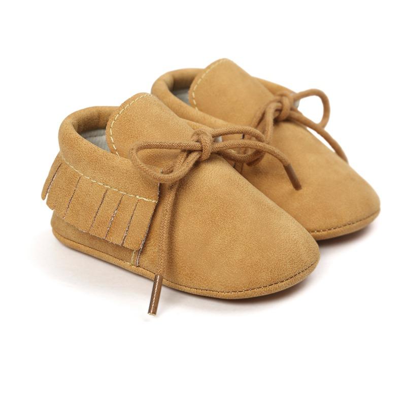 Princess Leather Baby Moccasins Brown 5 