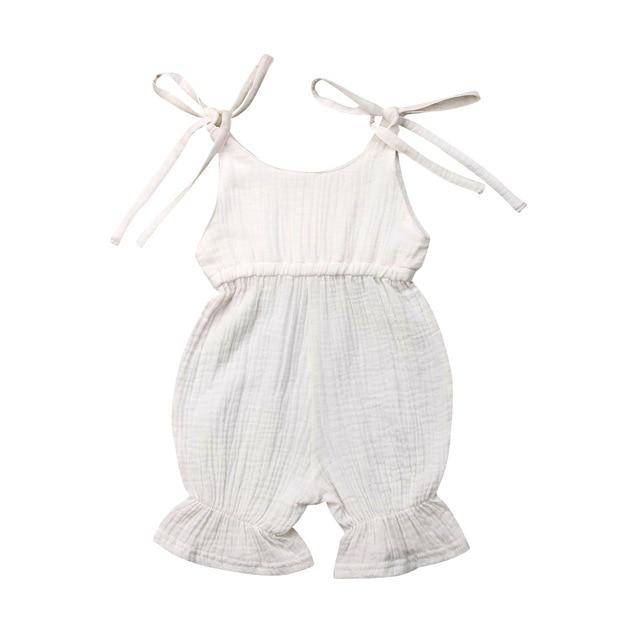 Solid Ruffle Jumpsuit - The Trendy Toddlers