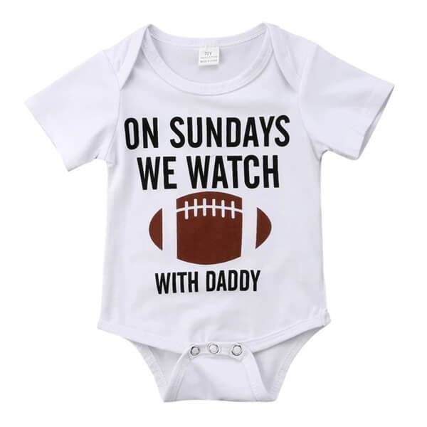 Unisex Baby Sunday Football Bodysuit – The Trendy Toddlers